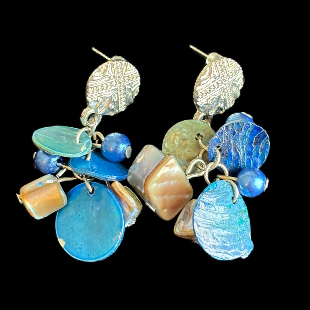 Vintage Silpada Blue Dangle Earrings